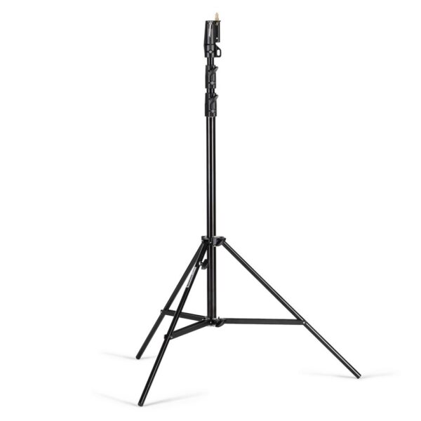 Manfrotto 126BSUAC Heavy Duty Stand, Black, Air-Cushioned, Black Steel