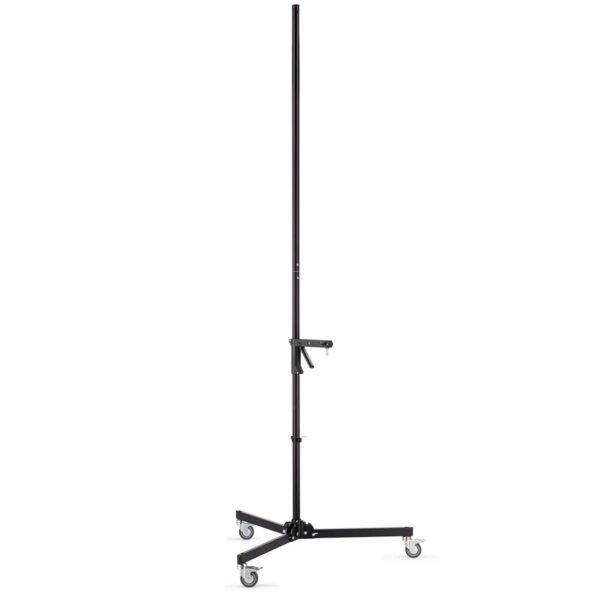 Manfrotto 231B Stand Lighting Column Black 35 - 250cm. 8.2kg Payload Inc Wheels and 231ARM