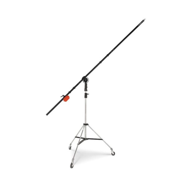 Manfrotto 085B Boom Light w Stand Silver 100-280cm 6kg load at 230cm Inc 123, 022, 008 & casters
