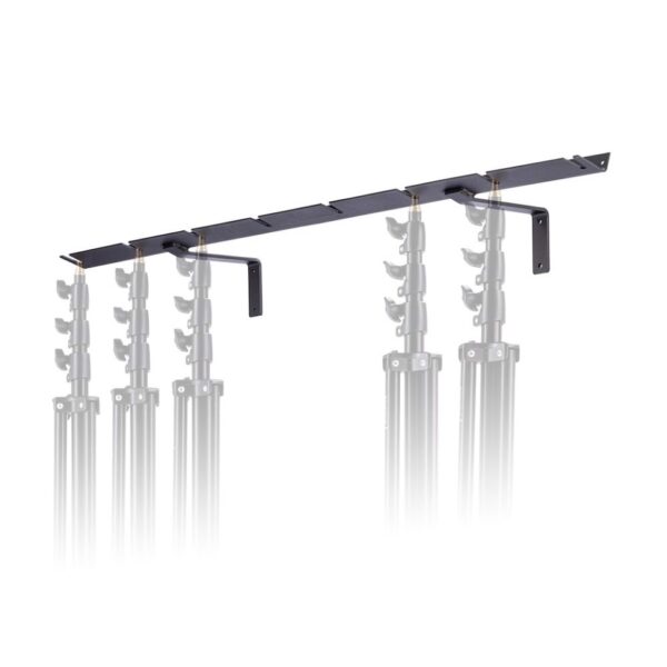 Manfrotto 027 Holder for 8 Light Stands 116.8cm long Mounts to a wall