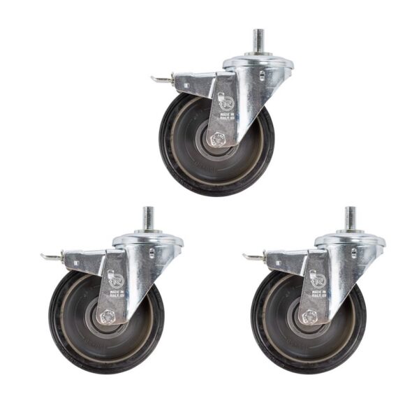 Manfrotto 374 Wheel 160mm Set of 3 Braked for Super Wind Up 387XU