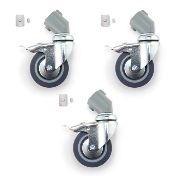 Manfrotto 110 Wheel 75mm Set of 3 Braked Incl Leg Adaptor 22mm - Image 3