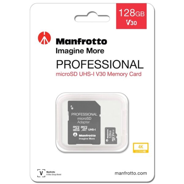 Manfrotto MANPROMSD128 Professional, 128GB, UHS-I, V30, U3, 90MB/s, microSDXC Card - Image 8