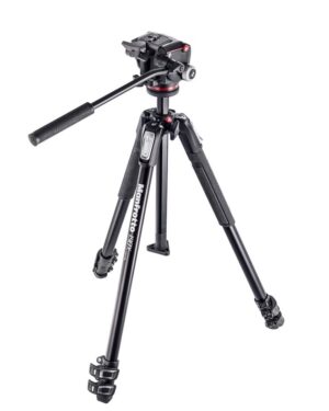 Manfrotto Tripod Kit 190X Alum 3 Section with MHXPRO2W Fluid Head