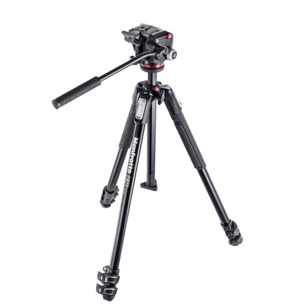 Manfrotto Tripod Kit 190X Alum 3 Section with MHXPRO2W Fluid Head