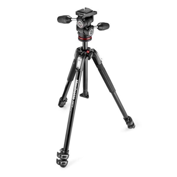 Manfrotto MK190X3-3W1 190X Tripod with 804 3-Way Head and Quick Release Plate