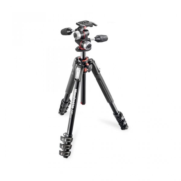 Manfrotto MK190XPRO4-3W 190 Aluminium 4-Section Tripod with head