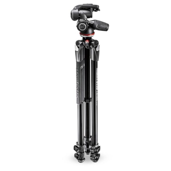 Manfrotto MK290XTA3-3W 290 Xtra Aluminium 3-Section Tripod with Head - Image 2