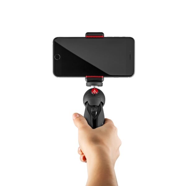Manfrotto MKPIXICLMII-BK Pixi Mini Tripod with Smartphone Clamp black (Made in Italy) - Image 4