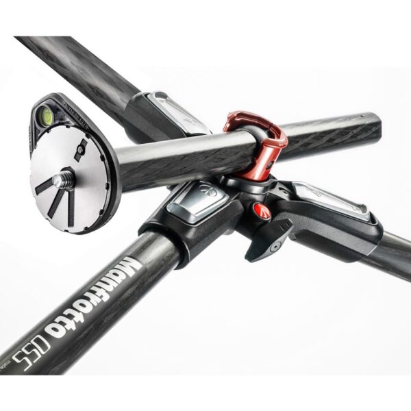 Manfrotto MT055CXPRO3 055 carbon fibre 3-section photo tripod - Image 7