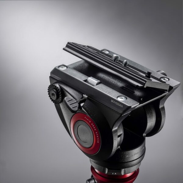 Manfrotto Head Fluid Video Flat Base 5kg Payload 500PLONG plate 2.4kg Counterbalance - Image 11