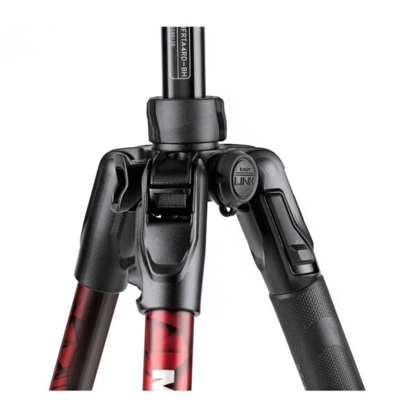 Manfrotto MKBFRTA4RD-BH Befree Advanced Aluminum Travel Tripod twist red, ball head - Image 3