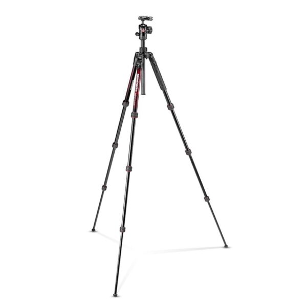 Manfrotto MKBFRTA4RD-BH Befree Advanced Aluminum Travel Tripod twist red, ball head - Image 5