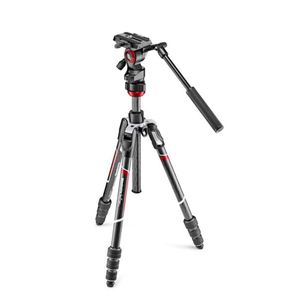 Manfrotto Tripod Kit Befree Live CF Twst 40/150cm 4kg Payload Inc MVH400AH and Bag