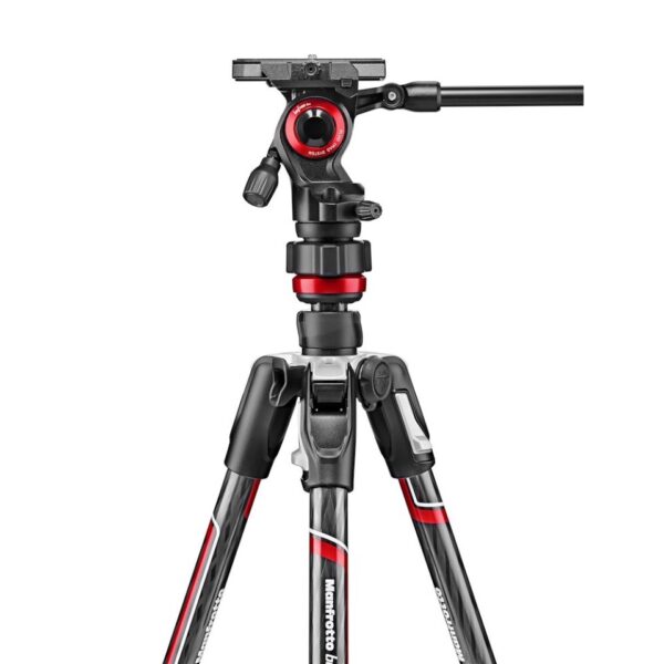 Manfrotto Tripod Kit Befree Live CF Twst 40/150cm 4kg Payload Inc MVH400AH and Bag - Image 6