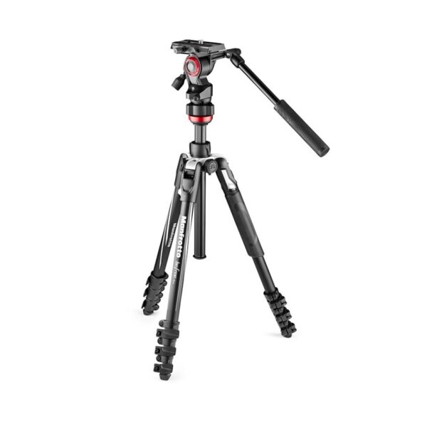 Manfrotto Tripod Kit Befree Live Lever 40/150cm 4kg Payload Inc MVH400AH and Bag