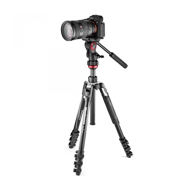Manfrotto Tripod Kit Befree Live Lever 40/150cm 4kg Payload Inc MVH400AH and Bag - Image 6