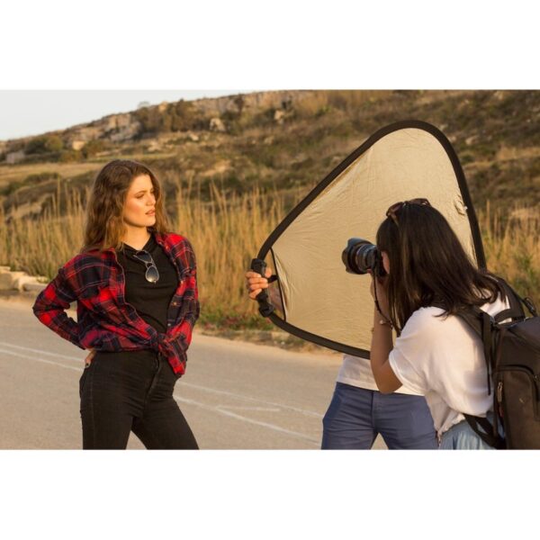Manfrotto Lastolite Reflector Trigrip 75cm Silv Wh Silver & White with Handgrip Double Sided with carry bag - Image 2