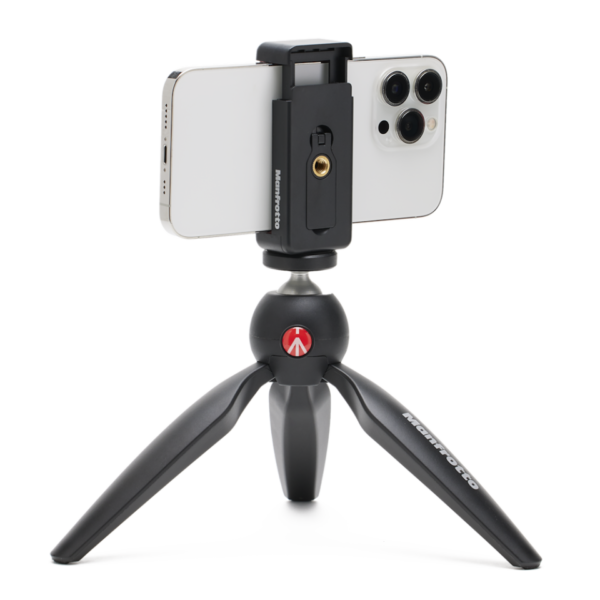 Manfrotto MKPIXICLMII-BK Pixi Mini Tripod with Smartphone Clamp black (Made in Italy) - Image 3