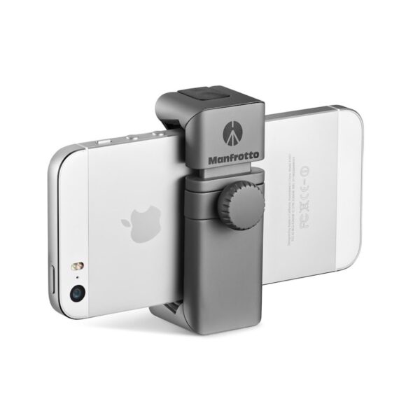 Manfrotto Clamp TwistGrip for SmartPhone universal Smart Phone Holder Cold Shoe and 1/4in Mount - Image 2