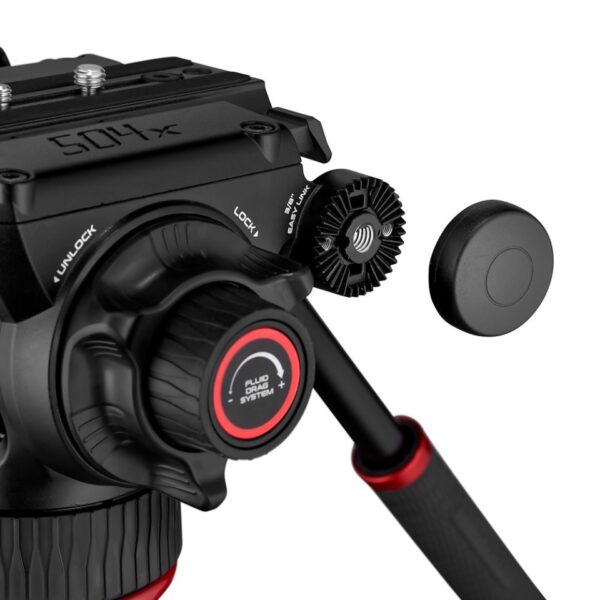 Manfrotto Head Fluid Video 504X 12Kg payload flat base 4 steps CBS 0-2.2-4.4-6.5 kg - Image 11