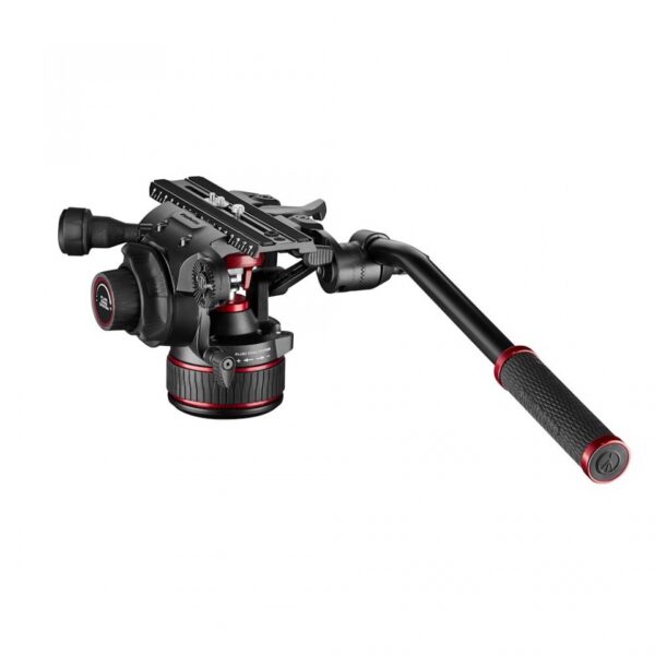Manfrotto Head Video Fluid Nitrotech 612 4-12kg Cont Counterbalance Flat base QR Plate 504PLONGRL
