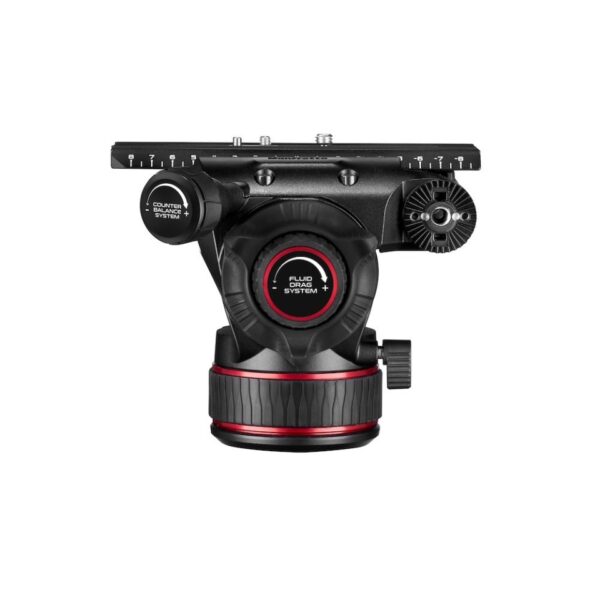 Manfrotto Head Video Fluid Nitrotech 612 4-12kg Cont Counterbalance Flat base QR Plate 504PLONGRL - Image 5