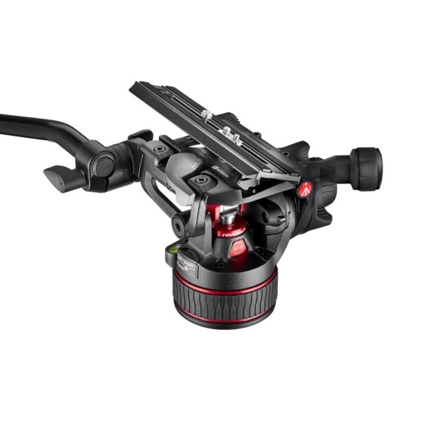 Manfrotto Head Video Fluid Nitrotech 612 4-12kg Cont Counterbalance Flat base QR Plate 504PLONGRL - Image 2
