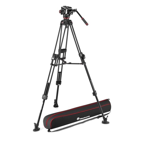 Manfrotto MVK504XTWINFA 504X Fluid Video Head with 645 Fast Twin Alu Tripod