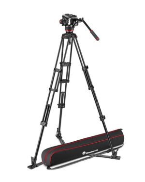 Manfrotto MVK504XTWINGA 504X Fluid Video Head with Alu Twin leg tripod GS