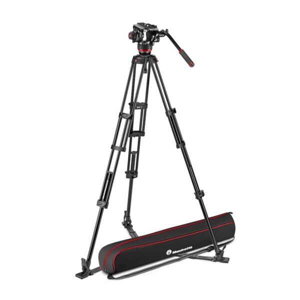 Manfrotto MVK504XTWINGA 504X Fluid Video Head with Alu Twin leg tripod GS