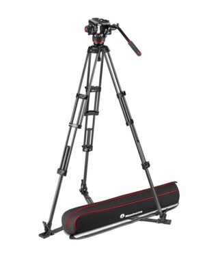 Manfrotto MVK504XTWINGC 504X Fluid Video Head with CF Twin leg tripod GS