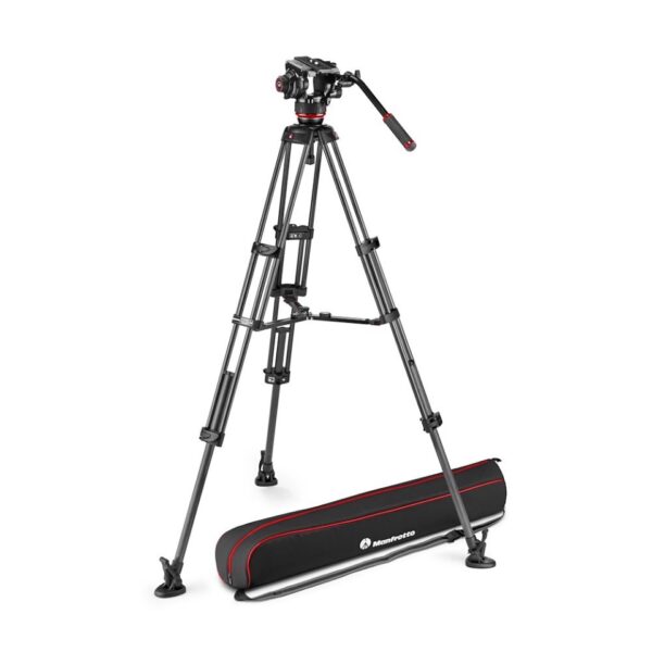 Manfrotto Kit Vid CF Twin MS and 504X 4steps CBS 12Kg Payload incl 75mm ball and bag