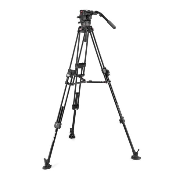 Manfrotto MVK526TWINFA Manfrotto 526 Pro Video Head with 645 Fast Twin Alu Tripod - Image 2