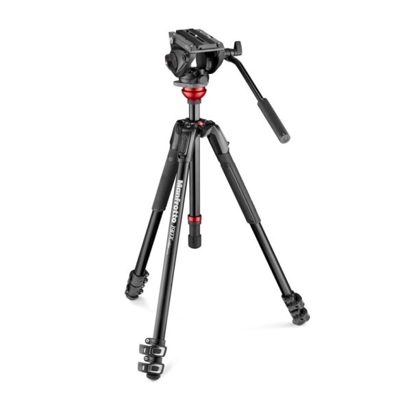Manfrotto Kit Video 190XV + MVH500AH 50-173cm 5kg Payload 2.4kg CB Inc leveling column