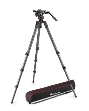 Manfrotto MVK608CTALL Nitrotech 608 video head, CF Tall Single Legs Tripod