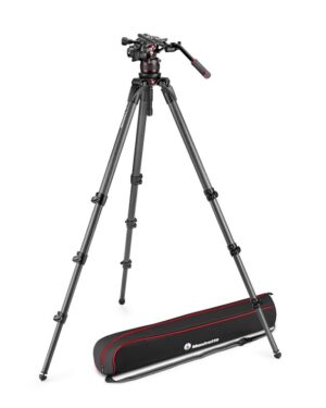 Manfrotto MVK612CTALL Nitrotech 612 video head, CF Tall Single Legs Tripod