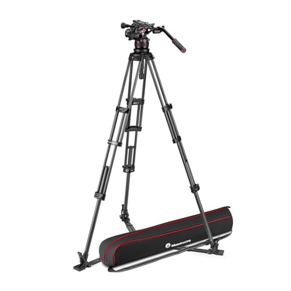 Manfrotto MVK612TWINGC Nitrotech 612 video head, CF twin leg tripod gs