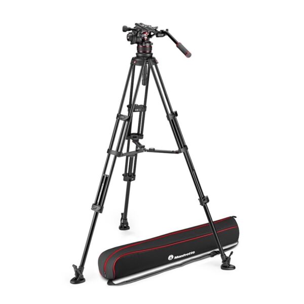Manfrotto MVK612TWINMA Nitrotech 612 video head, alu twin leg tripod ms