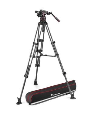 Manfrotto MVK612TWINMC Nitrotech 612 video head, CF twin leg tripod ms