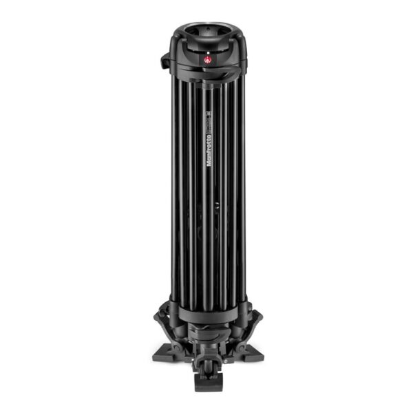 Manfrotto Tripod Video Twin Leg Alu Grnd 33.5-158cm 25kg Payload 100mm Bowl and 75mm adapter - Image 2