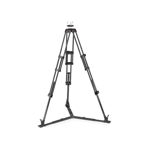 Manfrotto MVTTWINGC CF Twin leg with ground spreader video tripod 100/75mm bowl