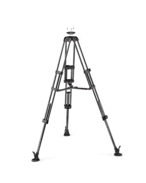 Manfrotto MVTTWINMC CF Twin leg with middle spreader video tripod 100/75mm bowl