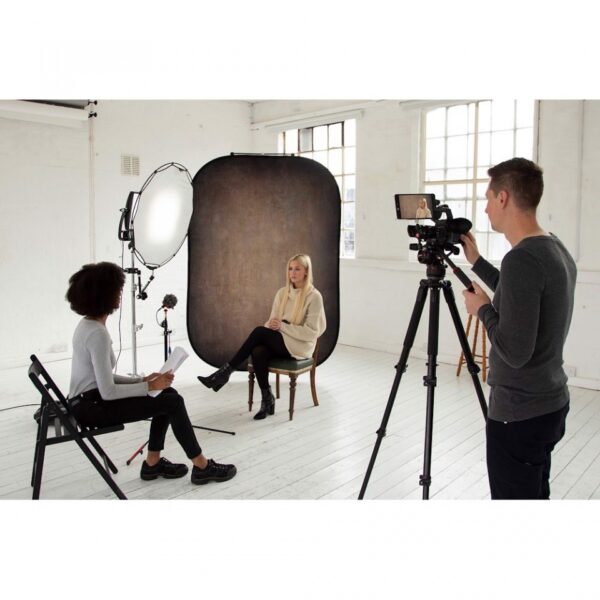 Manfrotto Lastolite BG Vintage 1.5x2.1m Double Sided Background Walnut and Pewter - Image 6