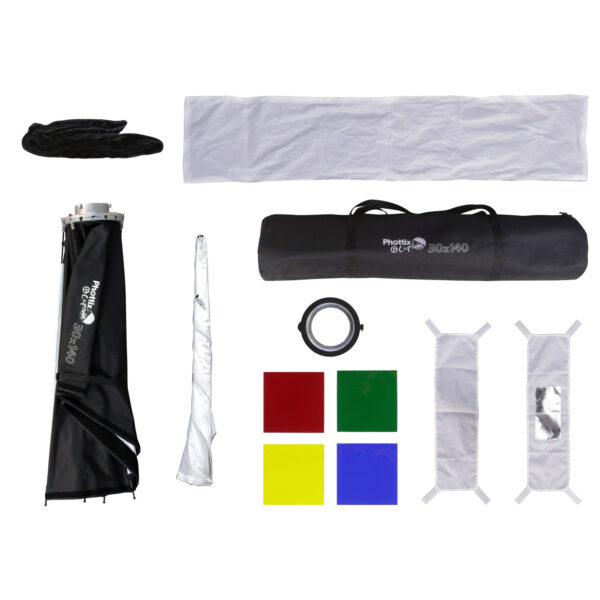 Phottix G Capsule Rectangle Softbox Kit Strip 30 x 140cm