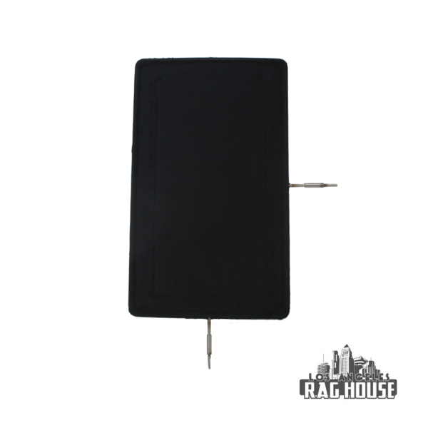 LARH Postage Stamp Solid Black 12″ X 20″