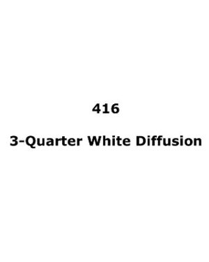 Rosco E-Colour Gel Sheet 416 3/4 White Diffusion 1.2m x 53cm