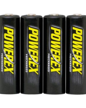Maha Powerex Precharged AA 2600 mAh batteries, 4pack with case