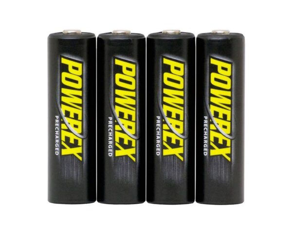 Maha Powerex Precharged AA 2600 mAh batteries, 4pack with case