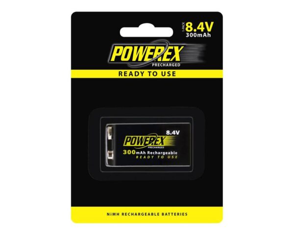 Maha Powerex Precharged 9V Rechargeable Battery 8.4V 300mAh - Image 2